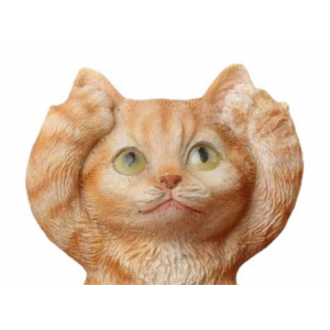 杰丰礼品树脂工艺品工厂室内家居小黄猫摆件礼品动物车内摆件