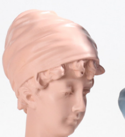 欧式创意树脂工艺品素描半身雕像摆件