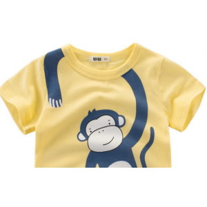 男童短袖T恤儿童半袖动物摆摊货源 2022夏季新款童装