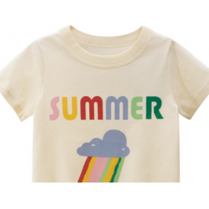 牌童装2022夏季新品 女童短袖T恤批发 宝宝衣服