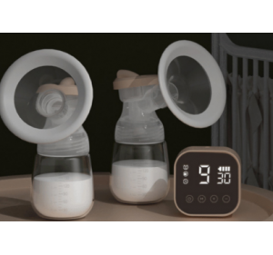 贝儿康双边电动吸奶器智能带锂电静音按摩大吸力挤奶跨境母婴用品