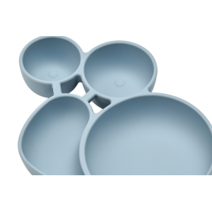 批发宝宝硅胶餐盘带吸盘 婴儿童分格辅食盘 儿童餐具套装母婴用品