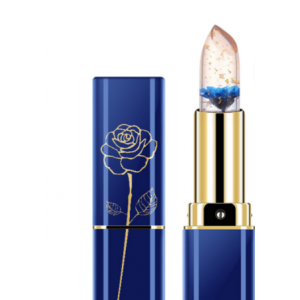 爆款插花瓣果冻变色口红不沾杯干花透明保湿滋润唇部温变唇膏